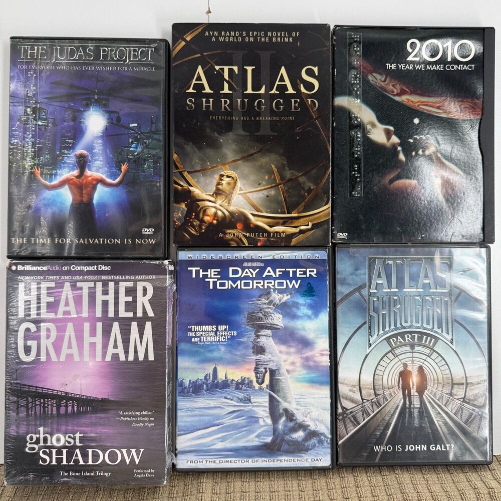 Sci-Fi Drama DVD Lot 6 Atlas Shrugged Judas Project Day After Tomorrow 2010